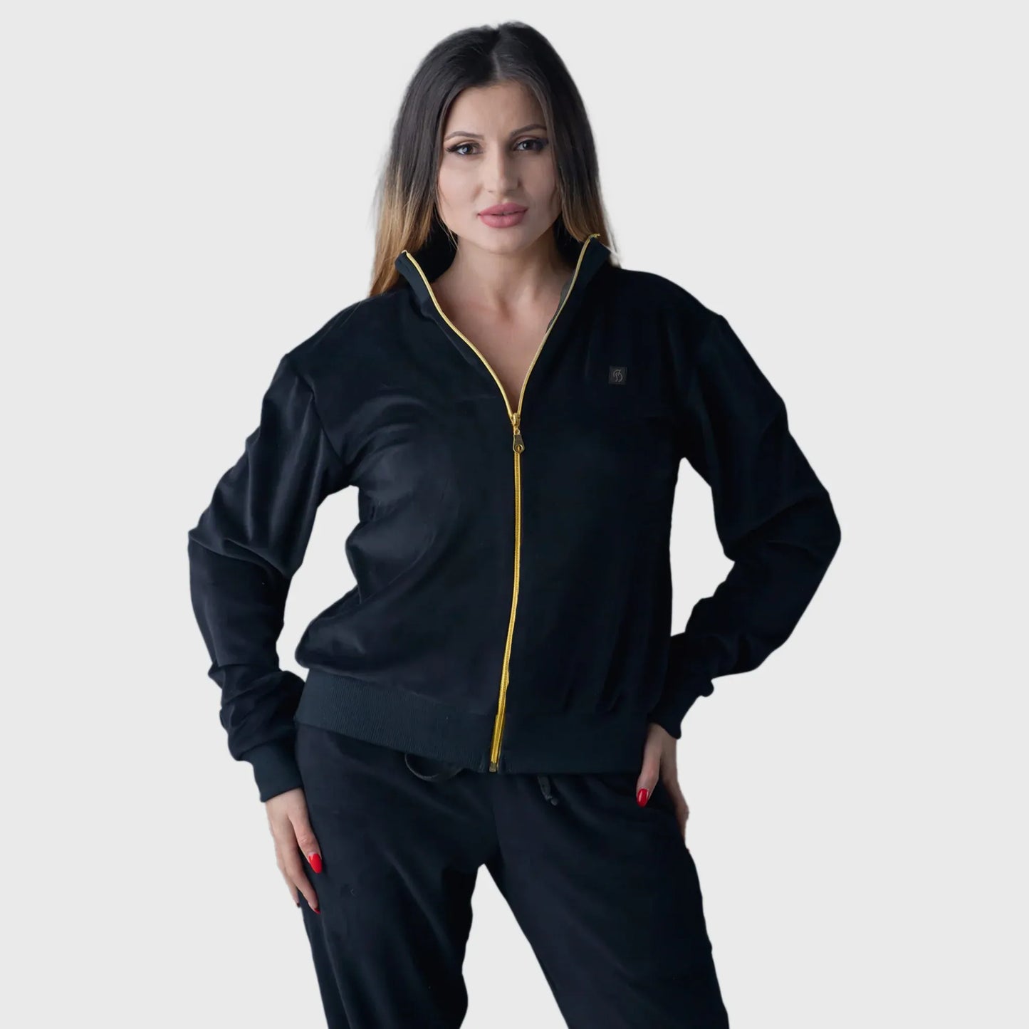 Women Ovale Velvet Tracksuit