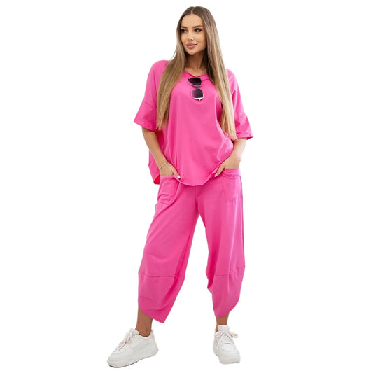 Stanxe Lavender Lounge Set  (Pink)