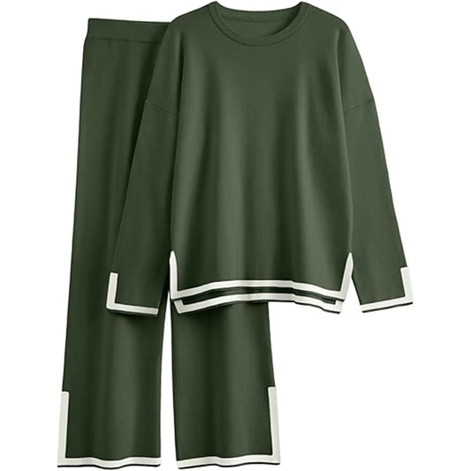Stanxe DreamLine Co-ord (Deep Olive)