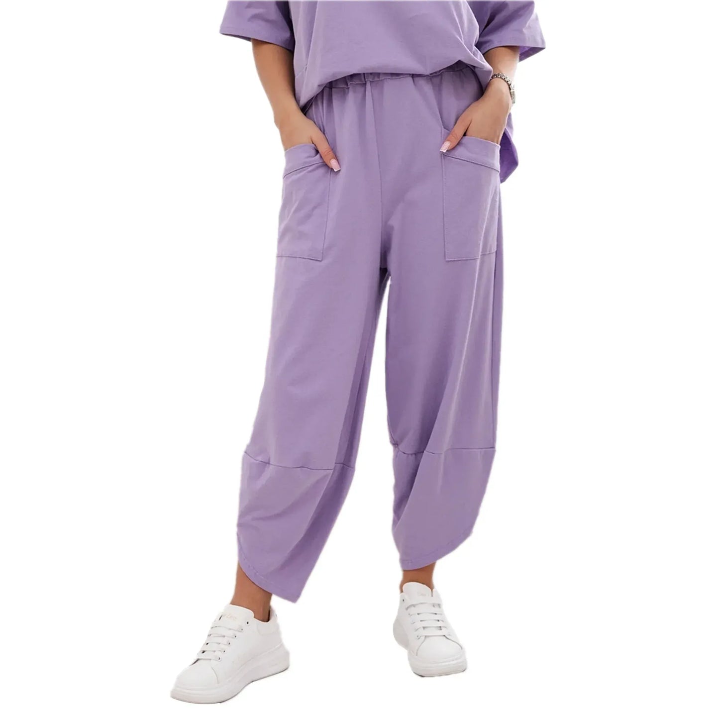Stanxe Lavender Lounge Set  (Light Purple)