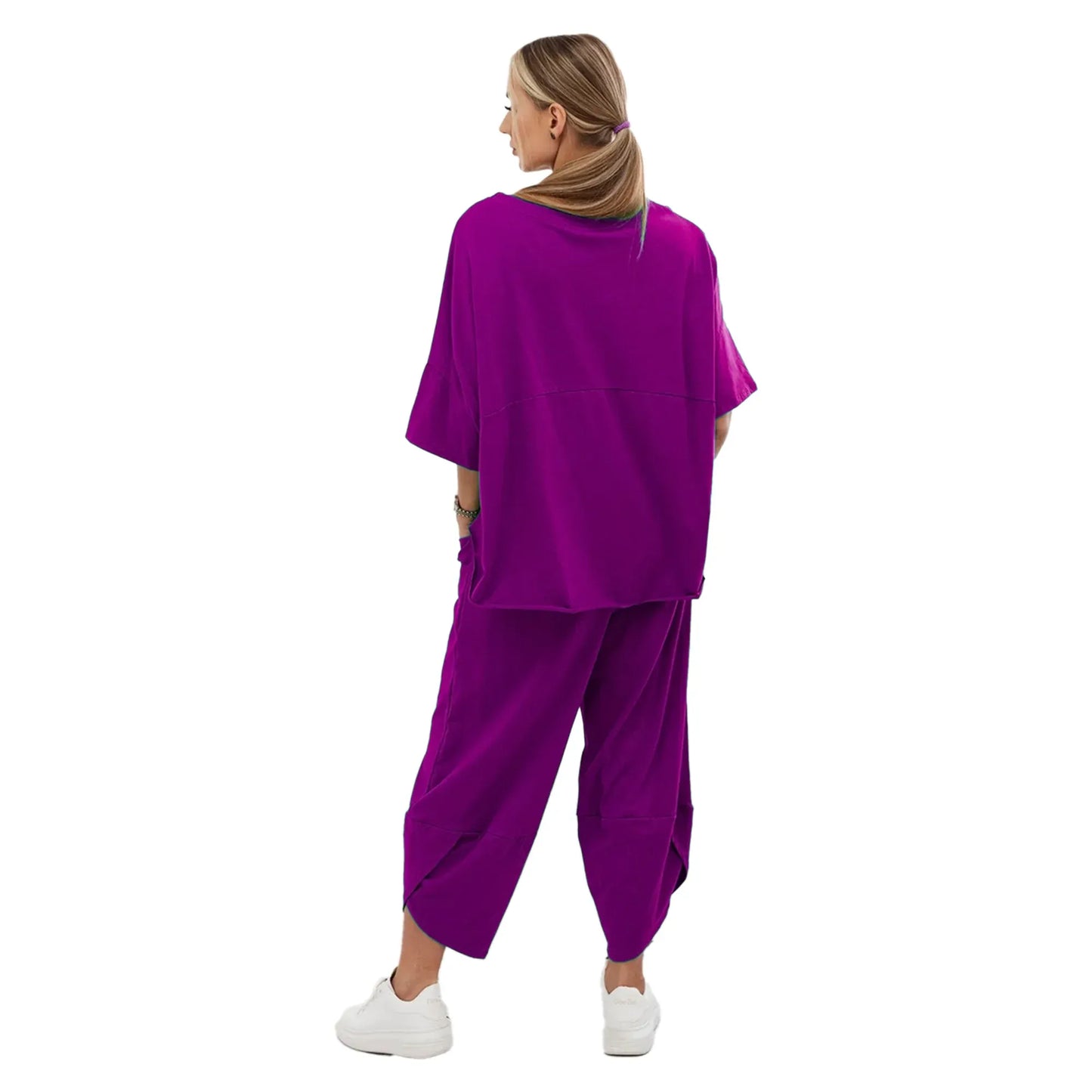 Stanxe Lavender Lounge Set  (Rich Purple)