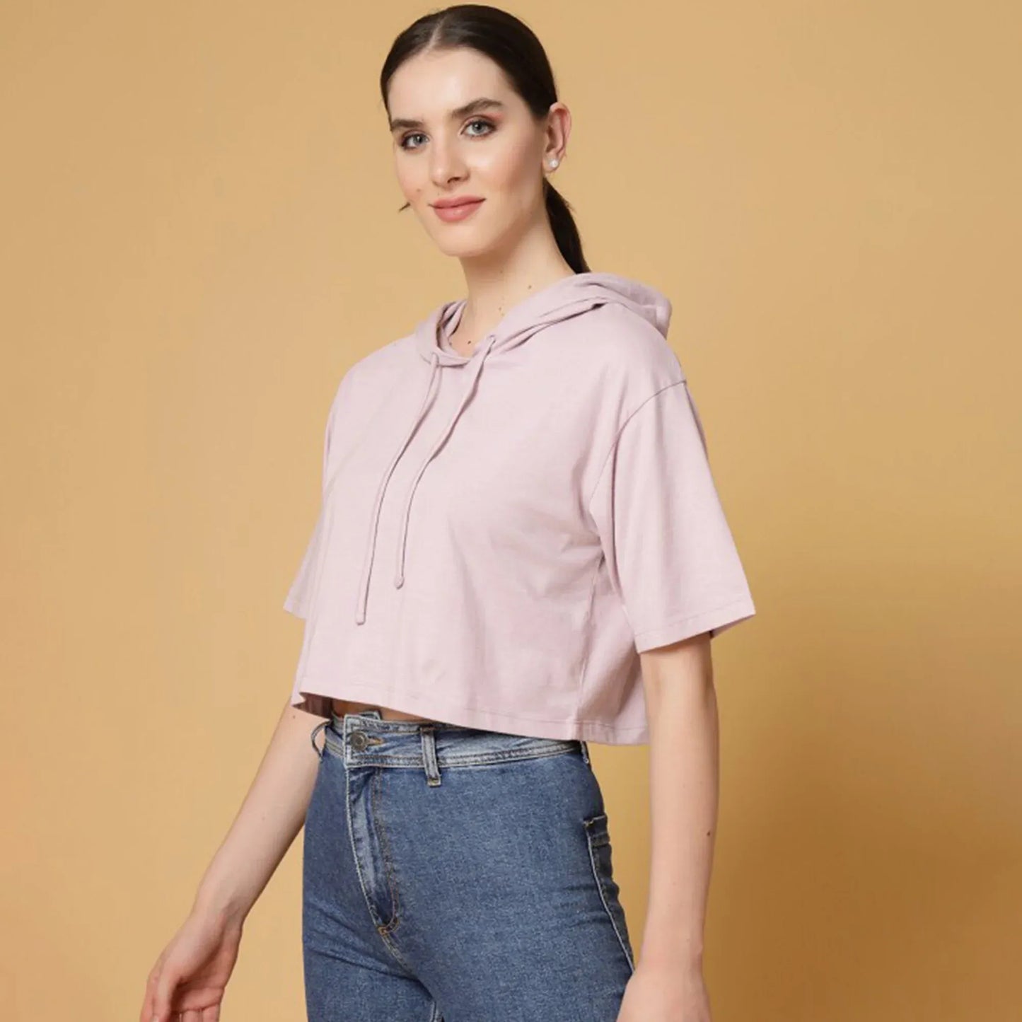 Stanxe GlowHood Crop (Pink)