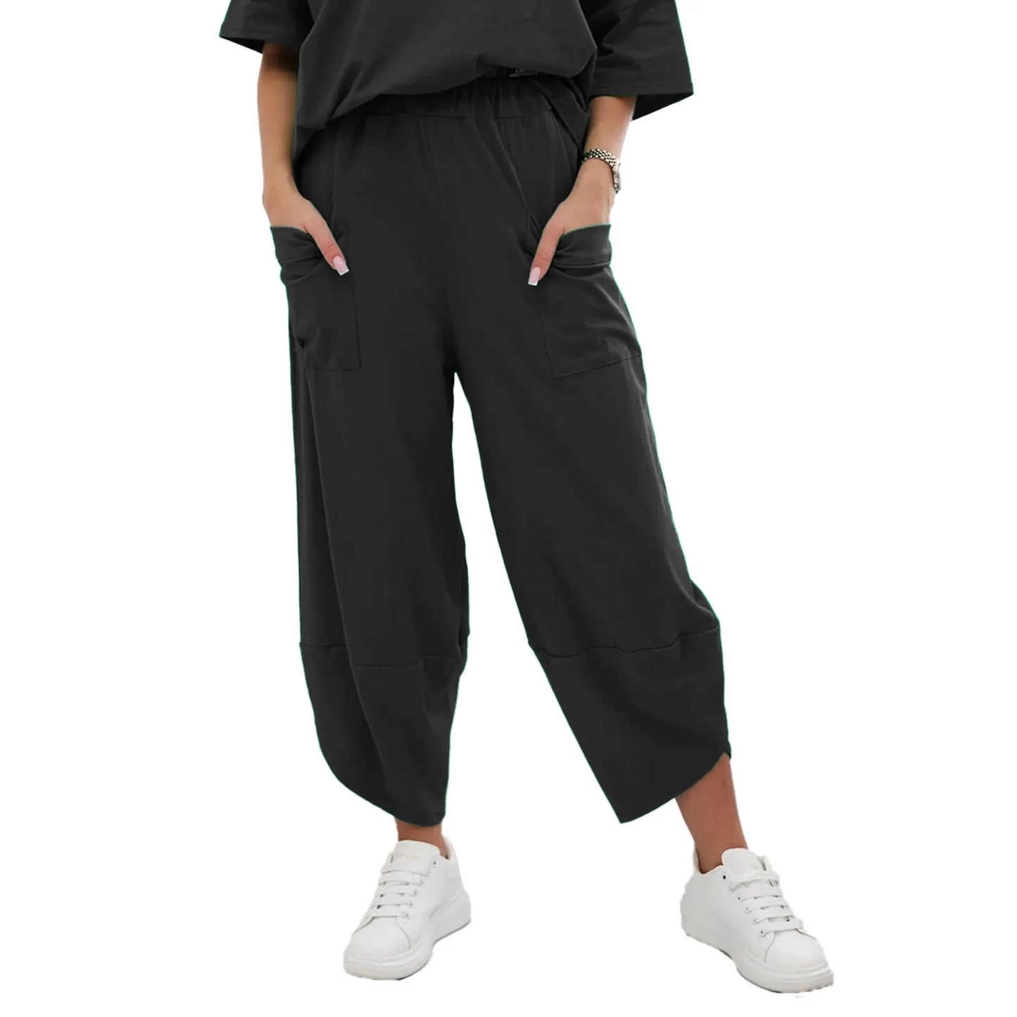 Stanxe Lavender Lounge Set  (Black)