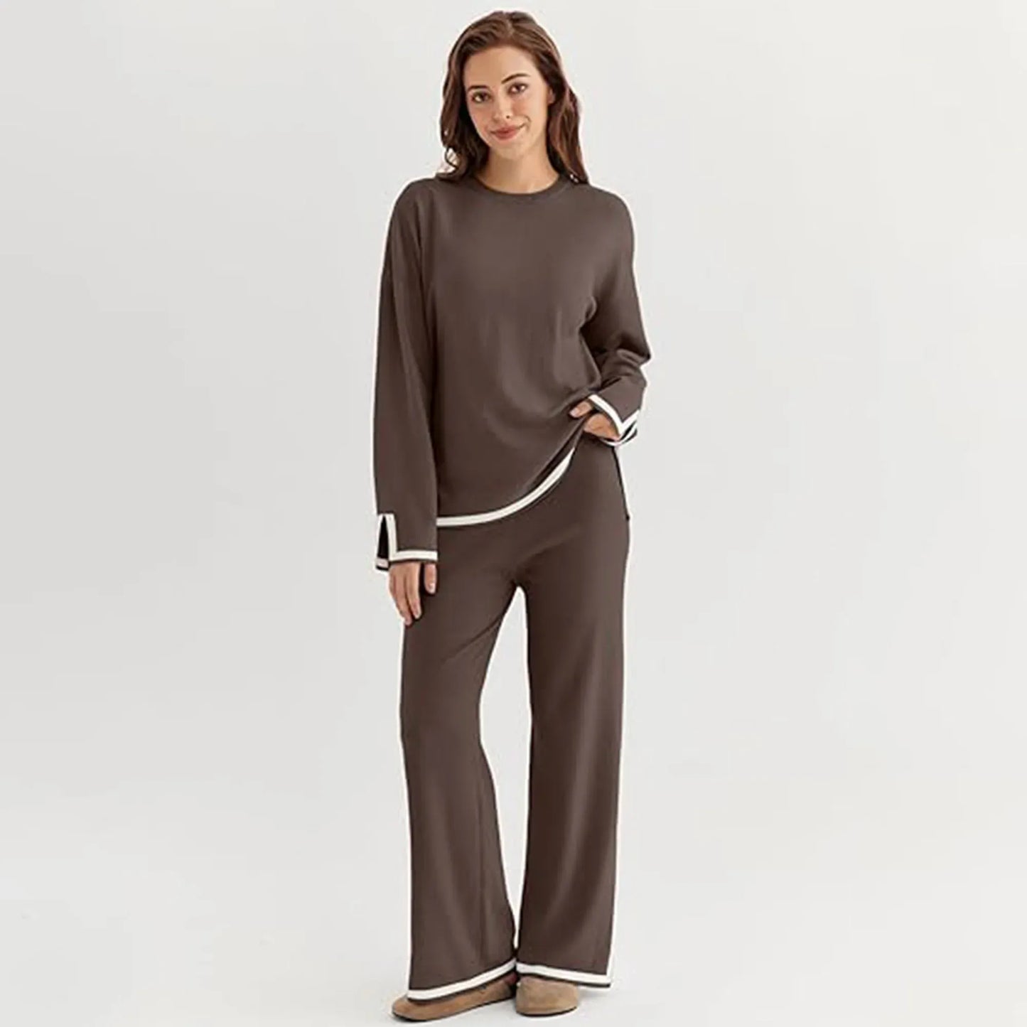 Stanxe DreamLine Co-ord (Brown)