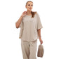 Stanxe Lavender Lounge Set  (Cream beige)