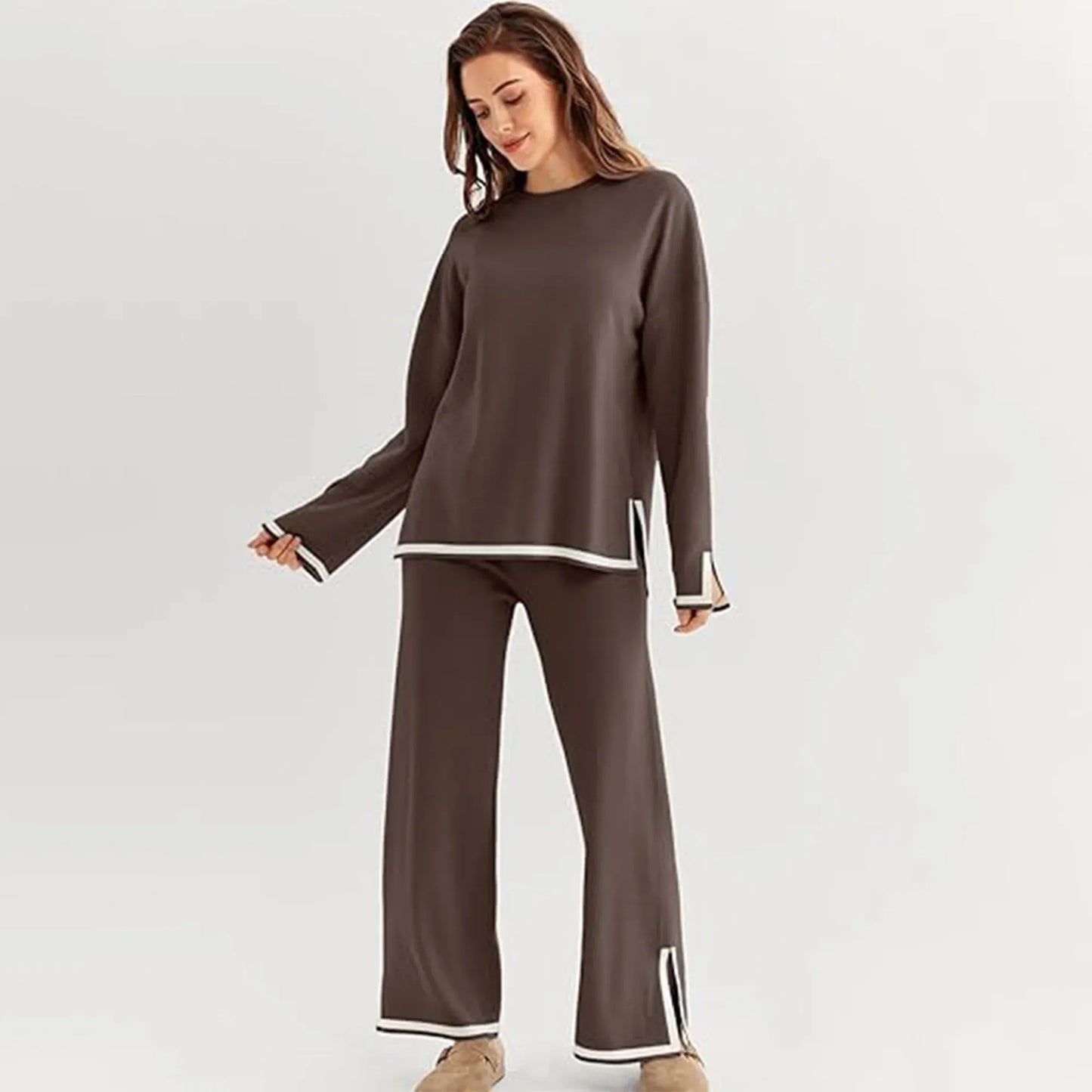 Stanxe DreamLine Co-ord (Brown)
