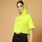 Stanxe GlowHood Crop(Green)