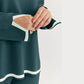 Stanxe DreamLine Co-ord (Teal Blue)
