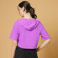 Stanxe GlowHood Crop(Purple)
