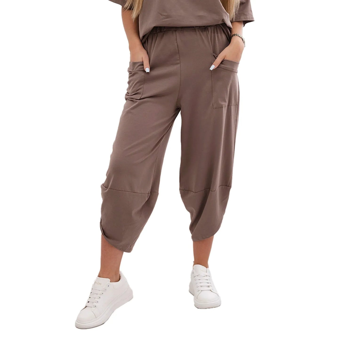 Stanxe Lavender Lounge Set  (Mud-Brown)