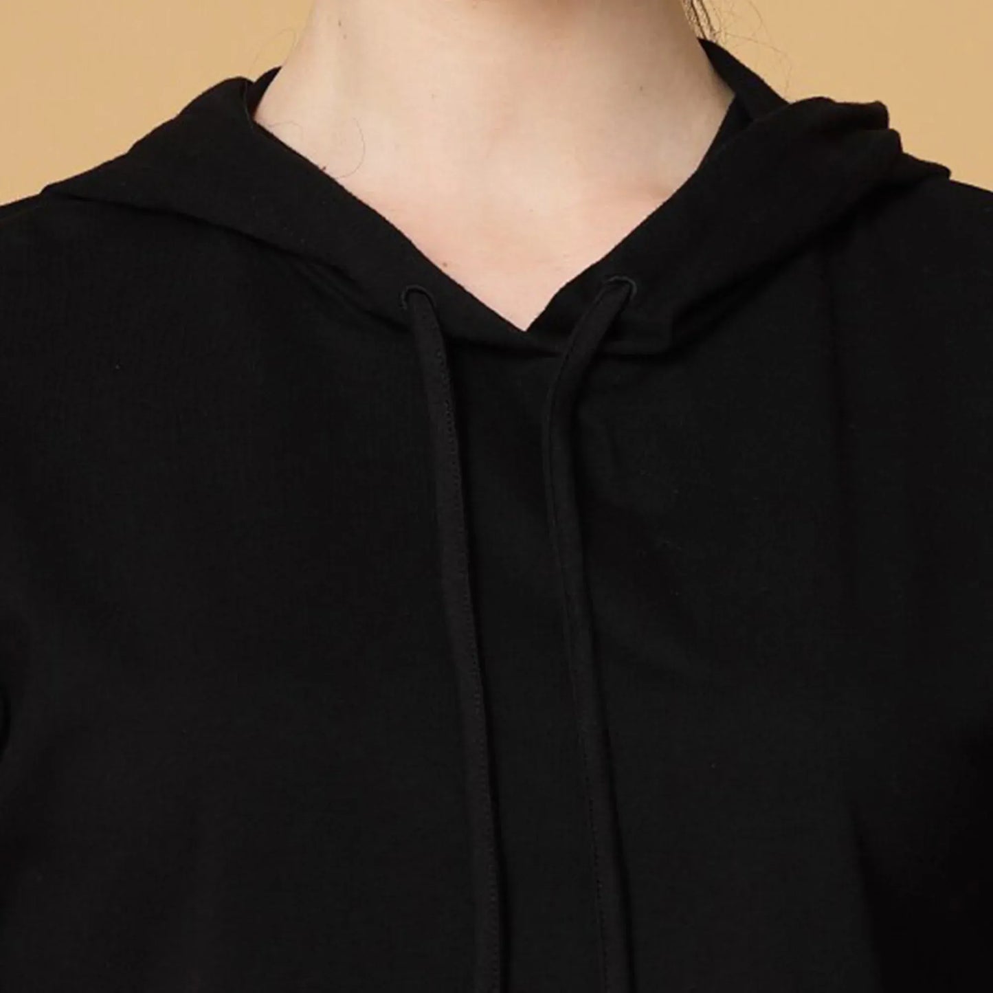 Stanxe GlowHood Crop(Black)